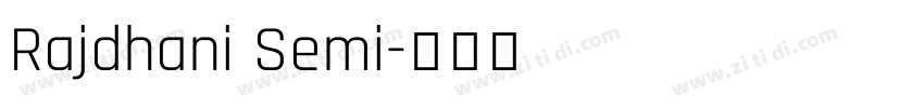 Rajdhani Semi字体转换